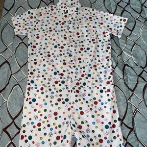 Mens Romper in white